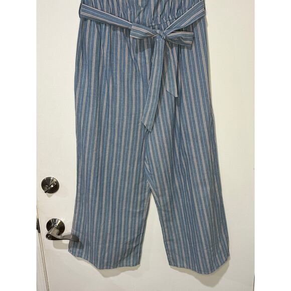 Lumiere Red, White & Blue Jumpsuit Size Large New w/ Tags Belted Waist - Picture 5 of 12